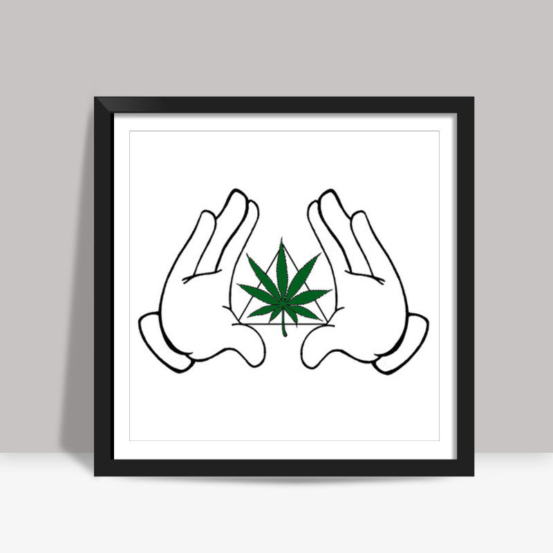 weed the need Square Art Prints