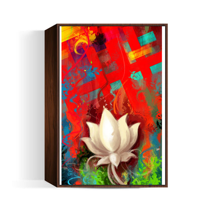 lotus abstract Wall Art | Aniruddha Lele