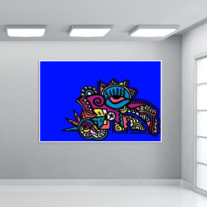 Abstract Zenscrawl Eye Wall Art | Meghnanimous