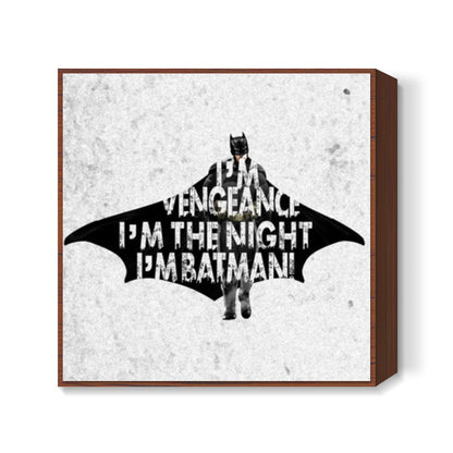 IM BATMAN Square Art Prints