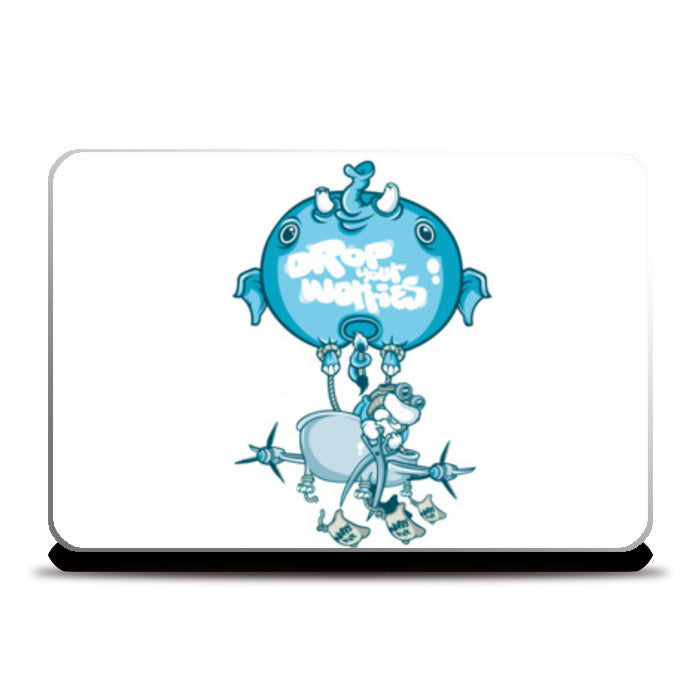 Laptop Skins, Drop your worries Laptop Skins