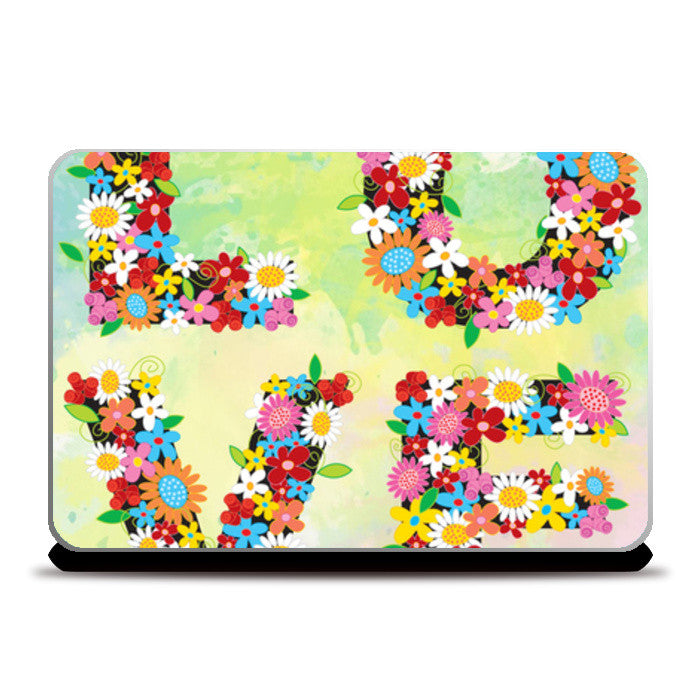 Love Floral Laptop Skins