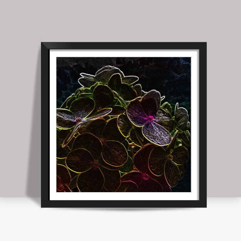 Night Flower Square Art Prints