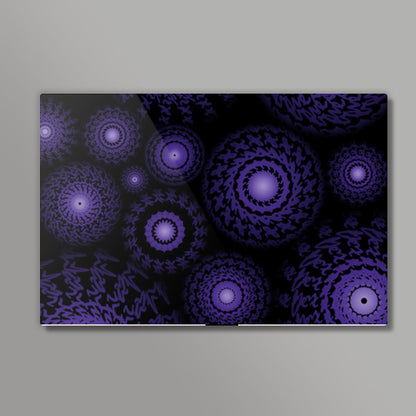 Purple Spirograph Wall Art