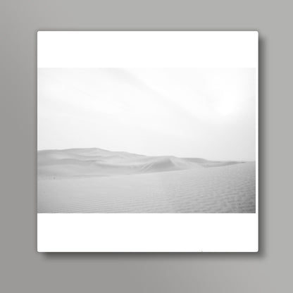 White Desert Square Art Prints