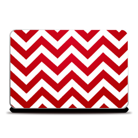 Laptop Skins, Candy Red Chevron Laptop Skin