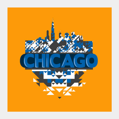 Chicago Geometrics Square Art Prints