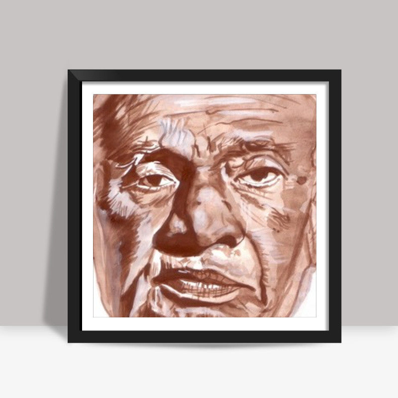 Indias Iron Man Sardar Vallabhbhai Patel Square Art Prints