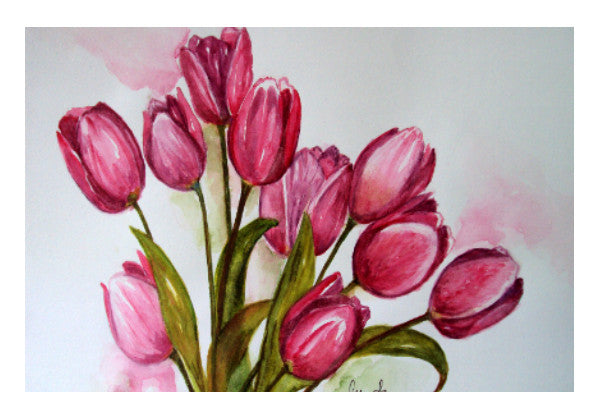 Wall Art, Tulips Bouquet Wall Art