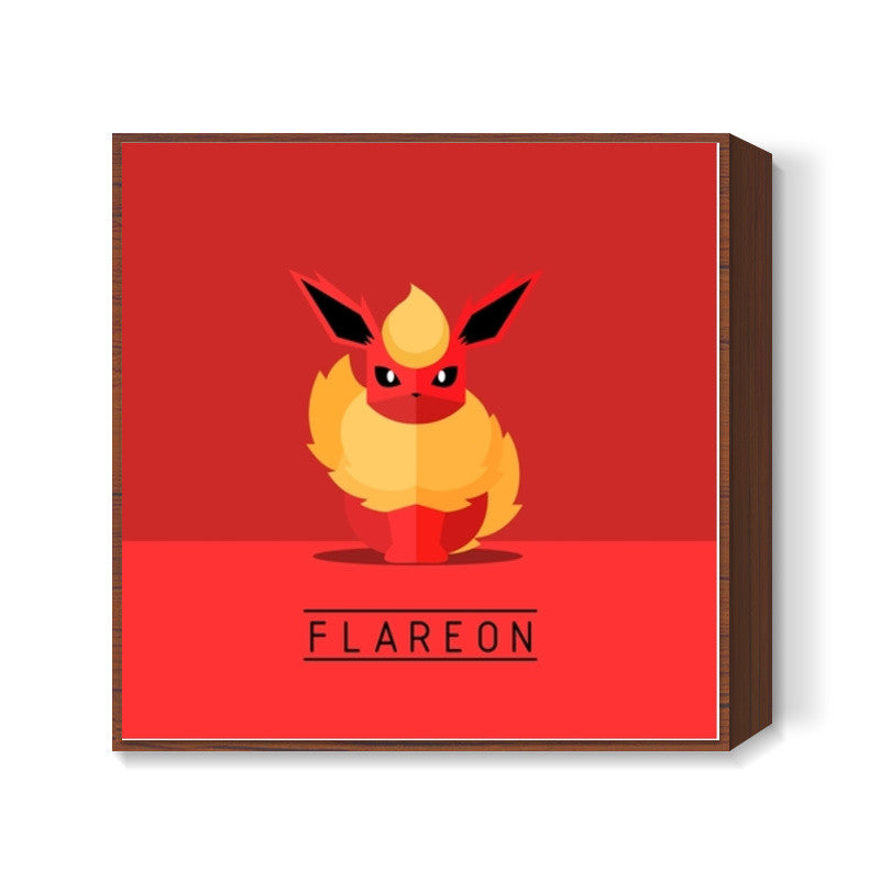 Flareon Pokemon Go  Square Art Prints