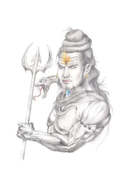 How To Draw Lord Shiva | Step By Step Lord Shiva Drawing | Easy Drawing Of  Lord Mahadev Drawing - YouTube