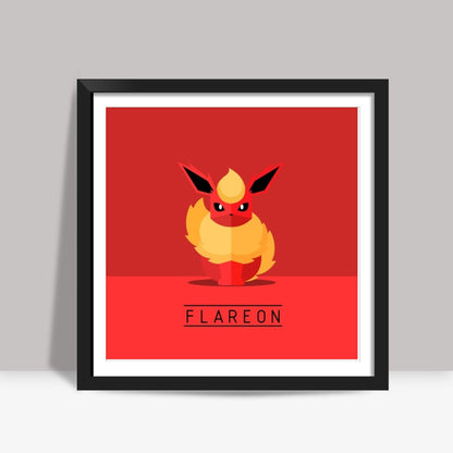 Flareon Pokemon Go  Square Art Prints