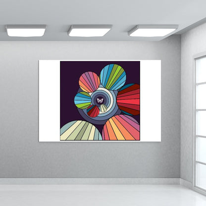 Abstract Butterfly Wall Art