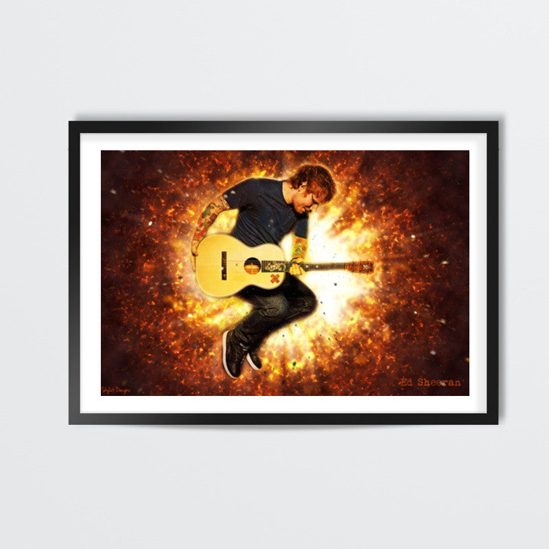 Ed Sheeran Fire Wall Art