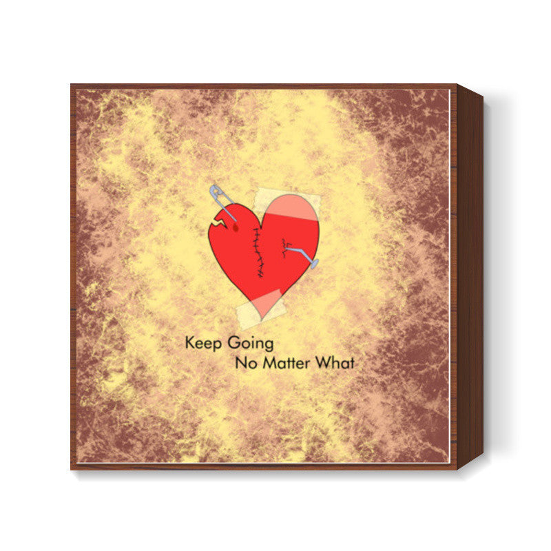 Broken Heart Square Art Prints