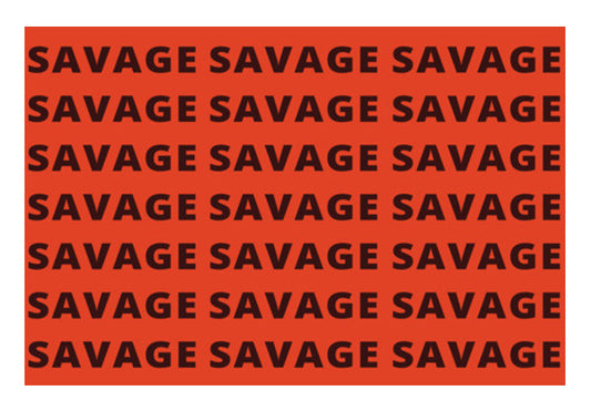 Wall Art, Savage AF Funny Typography Wall Art