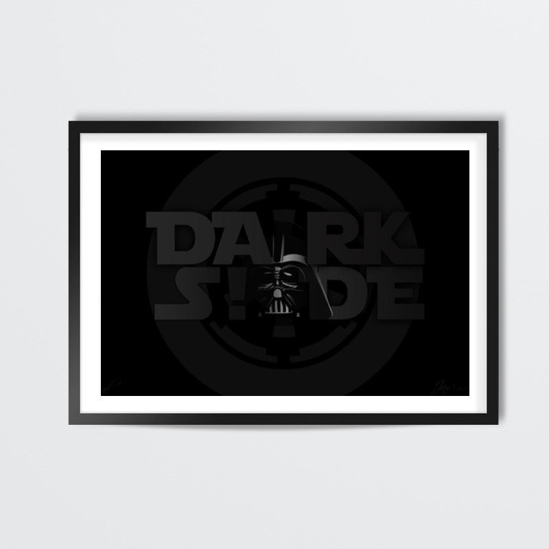 Dark Side Black Wall Art