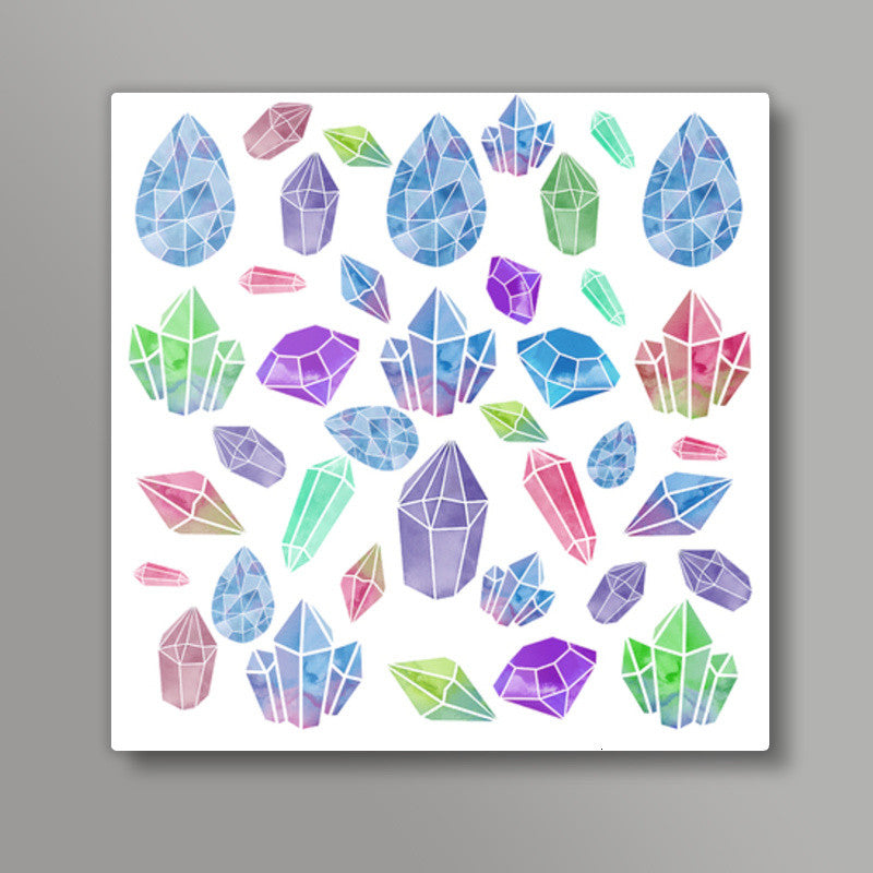 Brittle Bling Square Art Prints