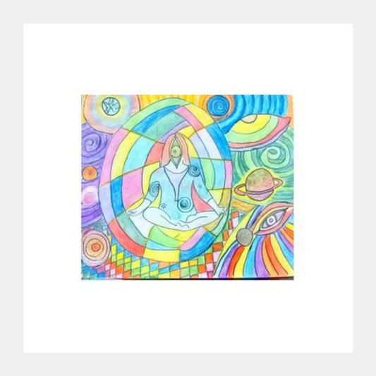 Square Art Prints, Astral world Square Art Prints