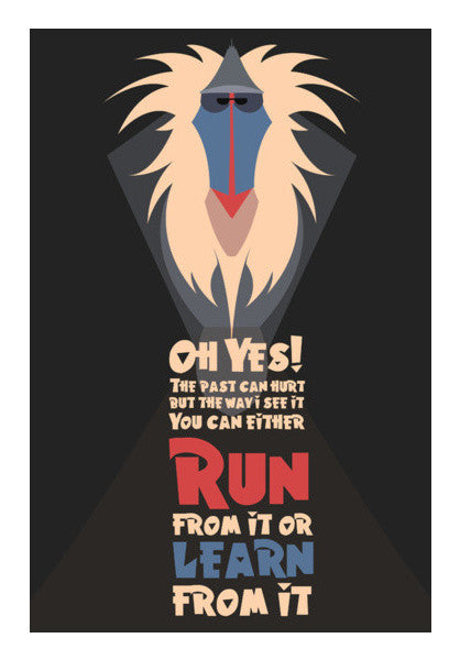 Rafiki Inspirational - Lion King Art PosterGully Specials