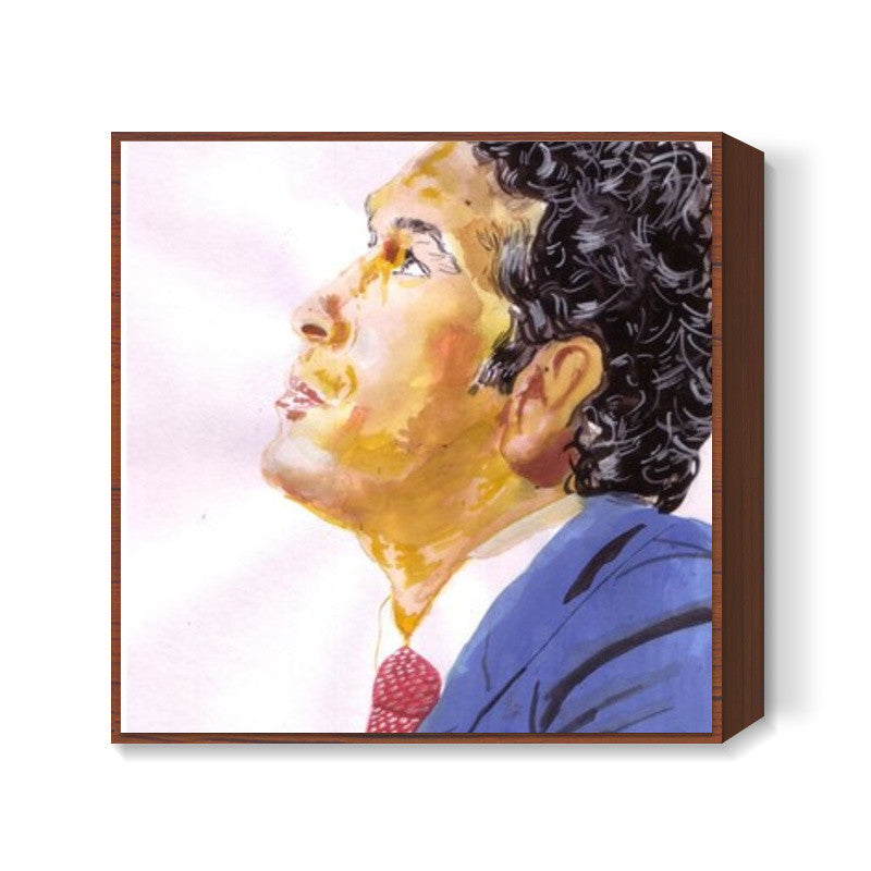 Sachin Tendulkar, the master blaster believes in looking up rather than giving up Square Art Prints