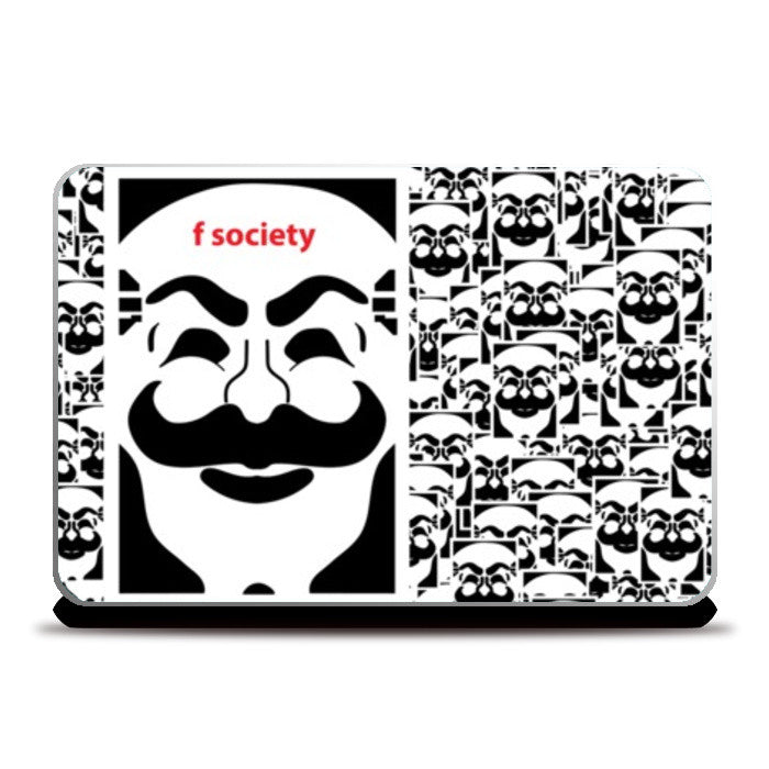 Laptop Skins, Mr Robot- F society Laptop Skin | Isha Rathee, - PosterGully