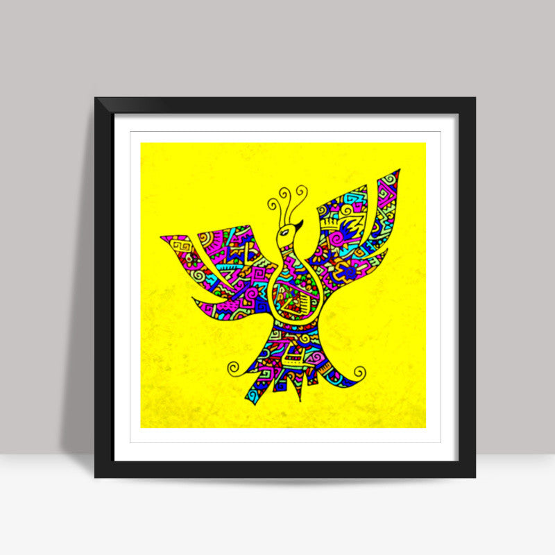 Phoenix Zenscrawl Square Art Prints