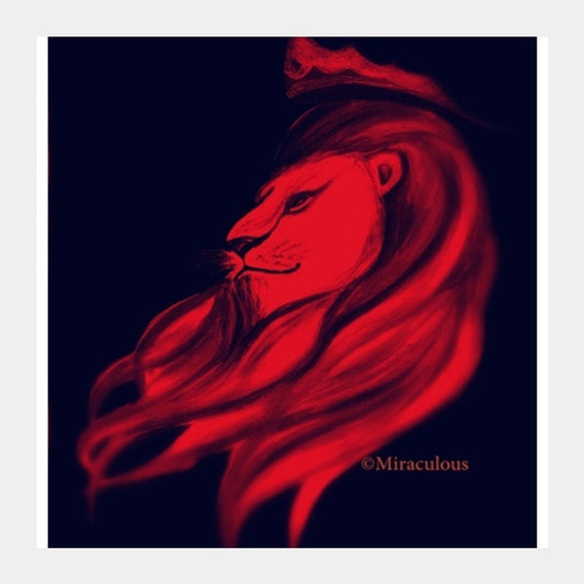 Leo - The King Square Art Prints PosterGully Specials