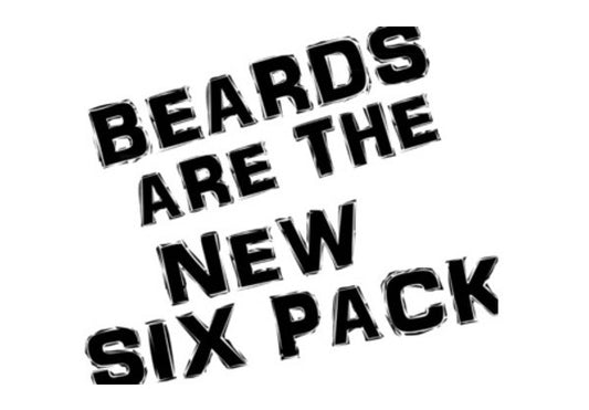 BEARDS ARE THE NEW SIX PACK! Wall Art