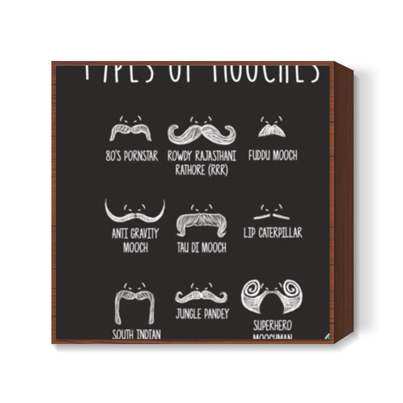 Types of Mooches  Square Art Prints