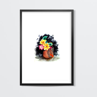 Plastic Flowers Wall Art