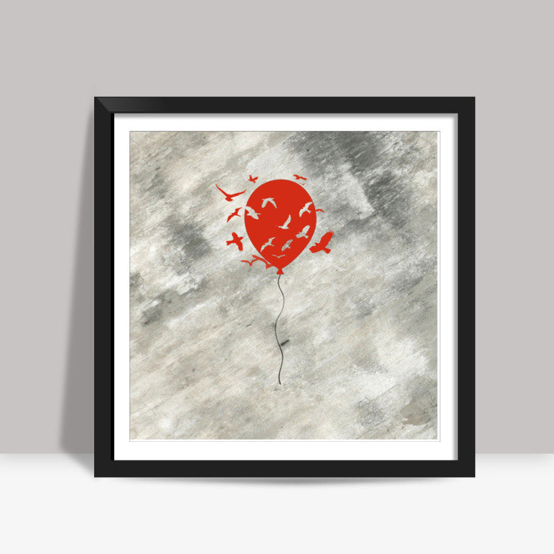 Grunge Freedom Square Art Prints