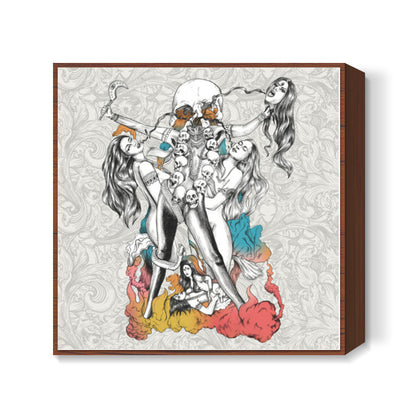 Chinnamasta Square Art Prints