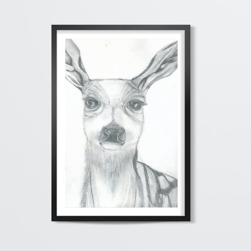 Deer Sketch. Pencil Drawing By Hand. Vector Image Royalty Free SVG,  Cliparts, Vectors, and Stock Illustration. Image 67873633.