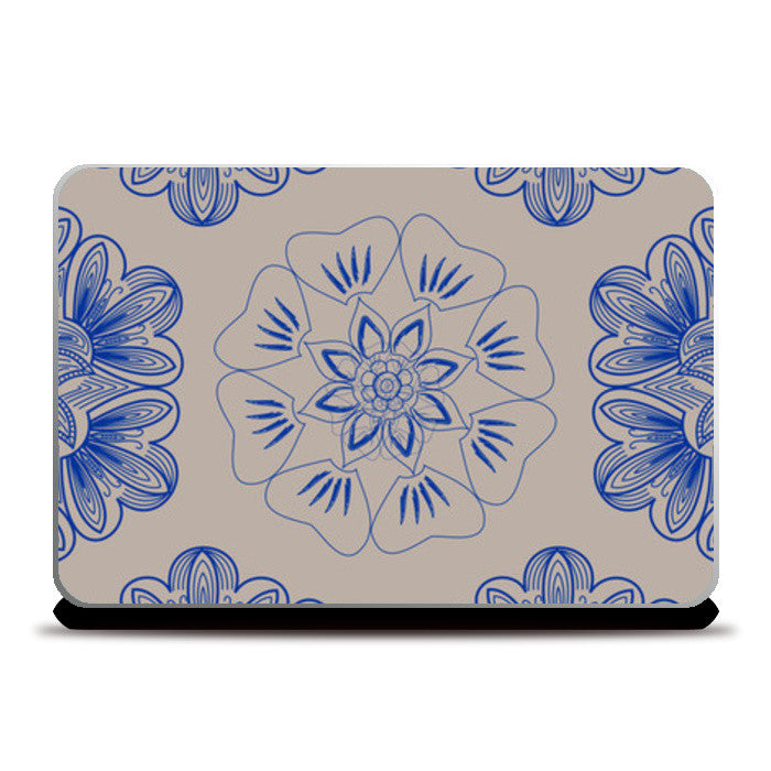 Gold Flower Laptop Skins