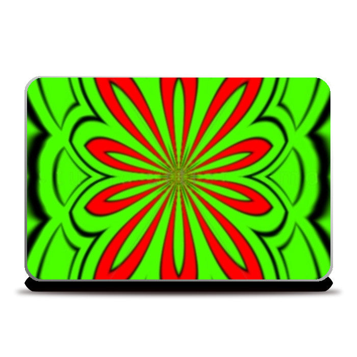 Laptop Skins, Green Red Design Laptop Skins