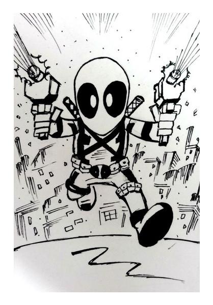 PosterGully Specials, Chibi Deadpool Wall Art