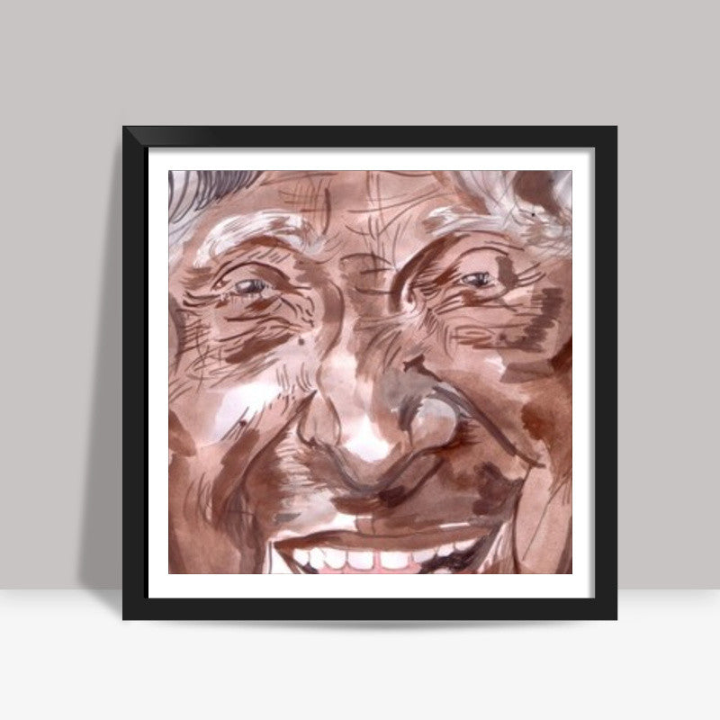 Late Dr. A P J Abdul Kalam had wings of fire Square Art Prints