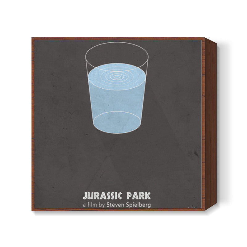 Jurassic Park Minimal Square Art Prints