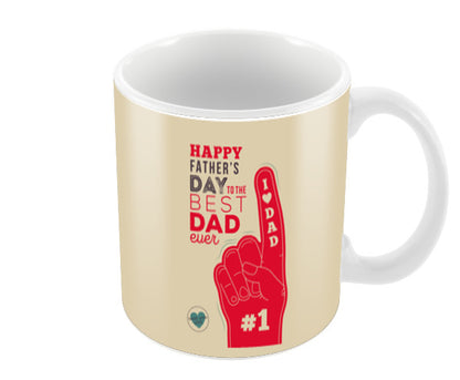 No. 1 Dad Happy Fathers Day Coffee Mugs