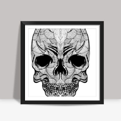 Doodle skull Square Art | Pradeep Chauhan