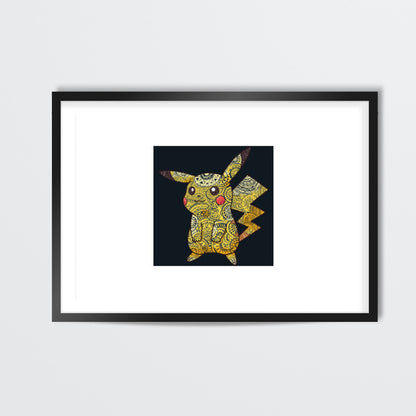 Pikachu Doodle  Wall Art