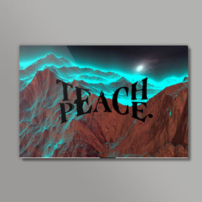 Teach Peace wall art Wall Art