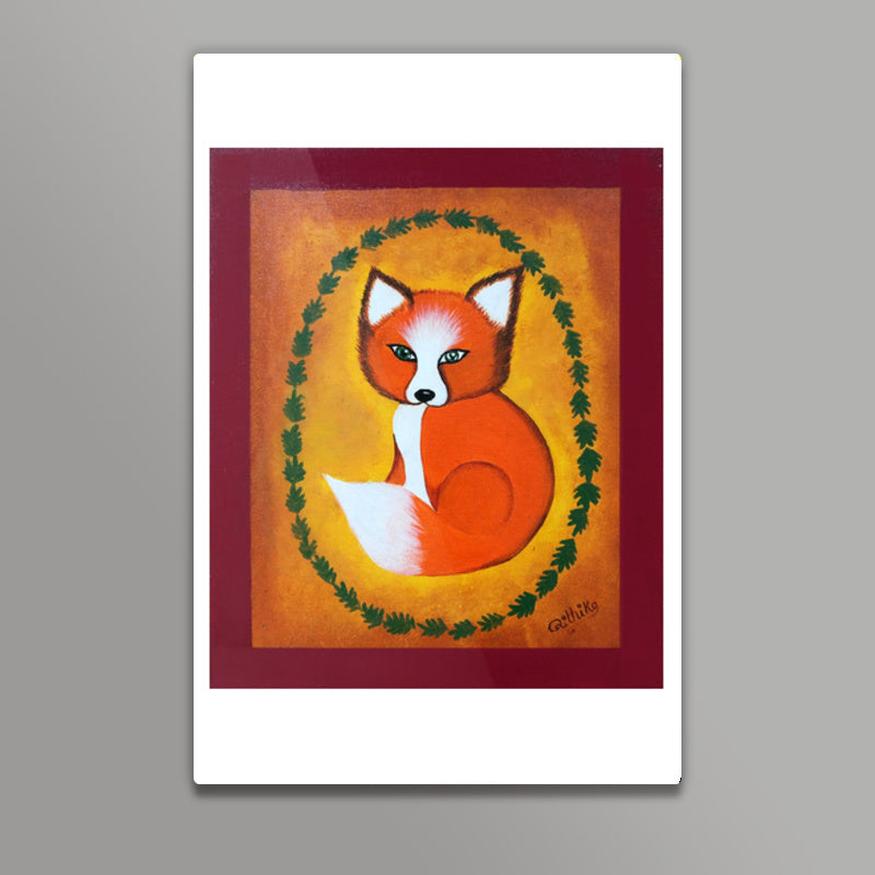 Fido the fox-vintage Wall Art