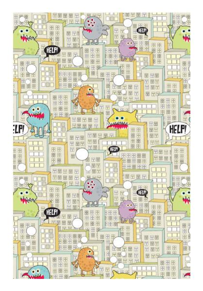 PosterGully Specials, MONSTER ATTACK Wall Art