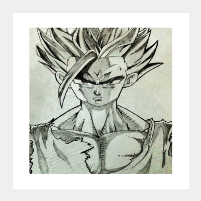 Square Art Prints, Gohan Dragon Ball Z