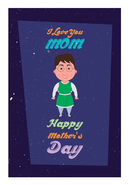 I Love You Mom Cartoon Art PosterGully Specials