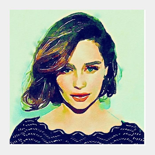 PosterGully Specials, Emilia Clarke Square Art Prints