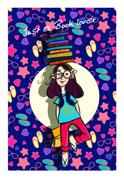 Just A Book Lover Art PosterGully Specials