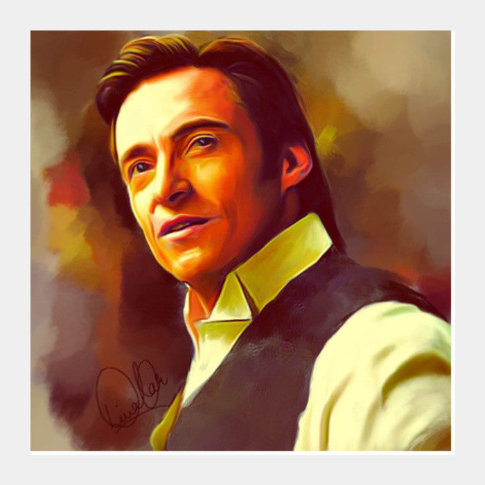 Hugh Jackman Square Art Prints PosterGully Specials